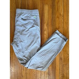 Vuori Women's Vintage Ripstop Pants Size XL Stone Beige Drawstring